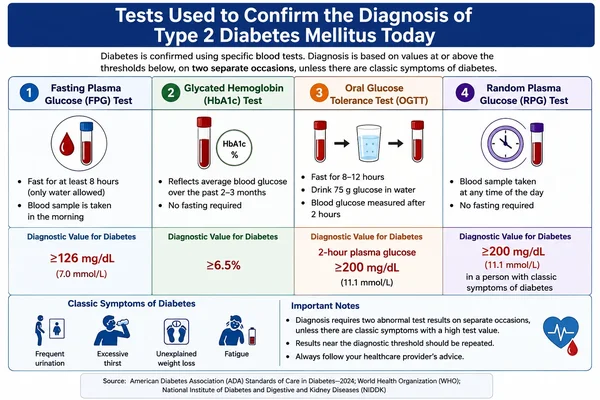 ests Used to Confirm the Diagnosis of Type 2 Diabetes Mellitus Today