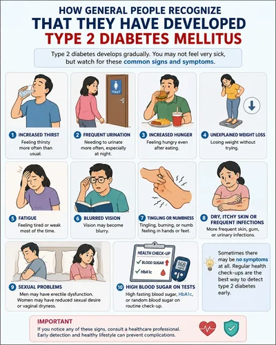 Recognizing Common Warning Signs Suggesting Development of Type 2 Diabetes Mellitus